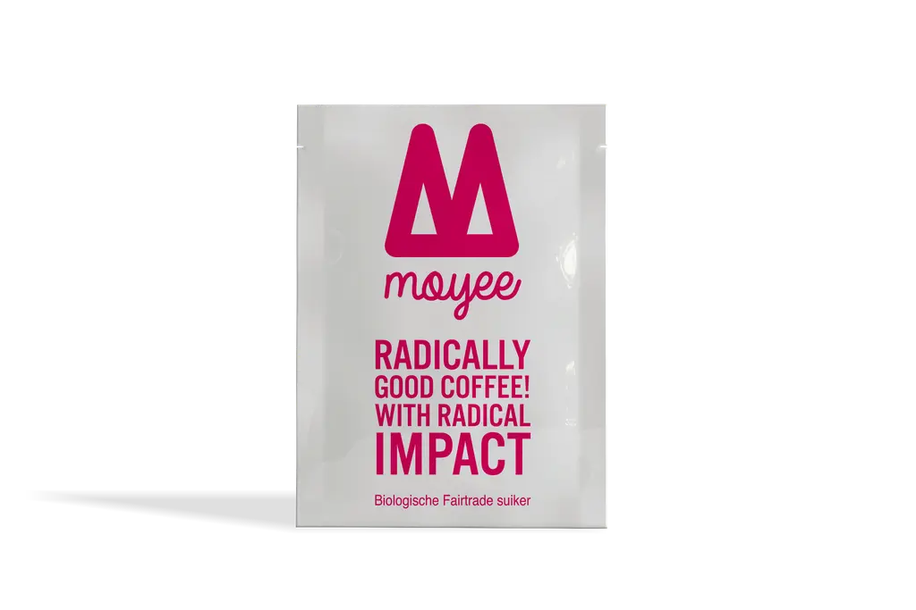 Moyee Coffee rietsuiker zakje bio-FT 1000x4g
