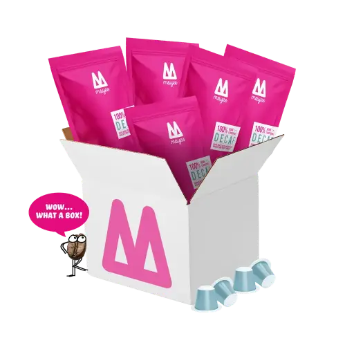 [BOXCAPDECAF125] Box Capsules / Decaf - 5 x 25 capsules 