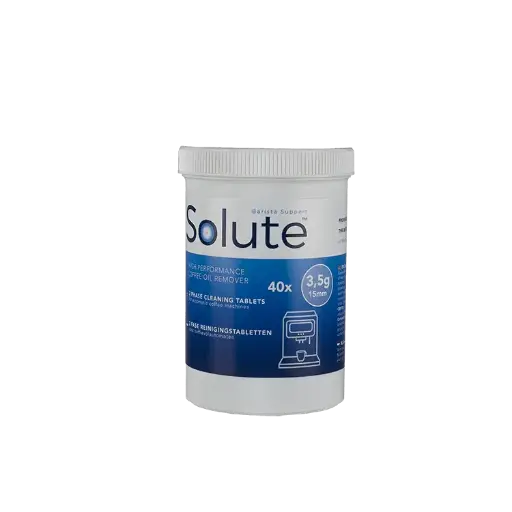 [SOL2FASETAB3.5G] Solute 2 fase reinigingstabletten 40 tabs jar | 3,5g Ø15mm